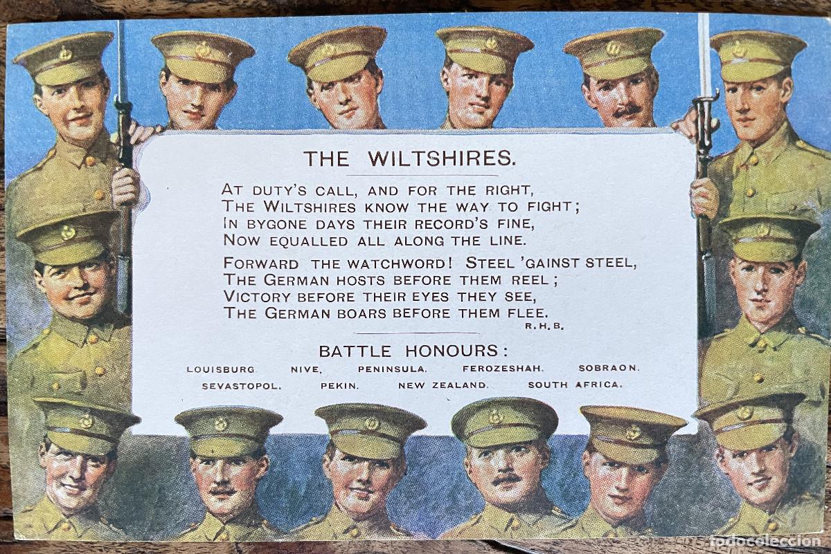 Postcards: the Wiltshires,ca. 1910 Post Card Military Propaganda