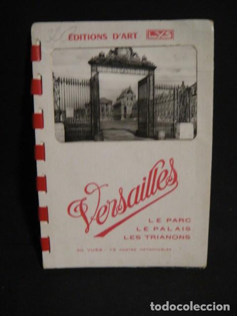 Postales: versalles - bloc de 12 postales b/n
