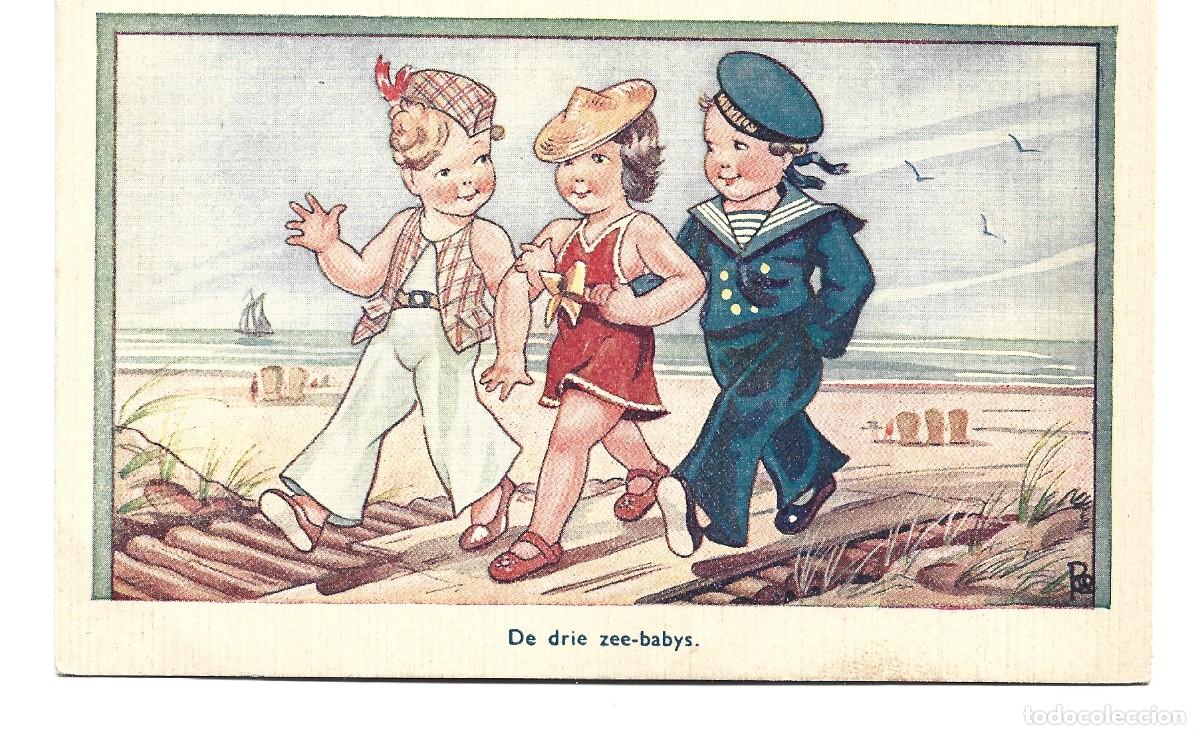 Postales: POSTAL TRES PASEANDO CIRCULADA 1900 ES DE HOLANDA