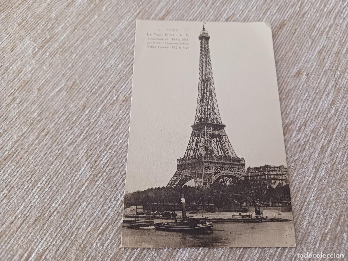 Postales: 1 paris, la tour eiffel, ed. e. papeghin - Foto 1