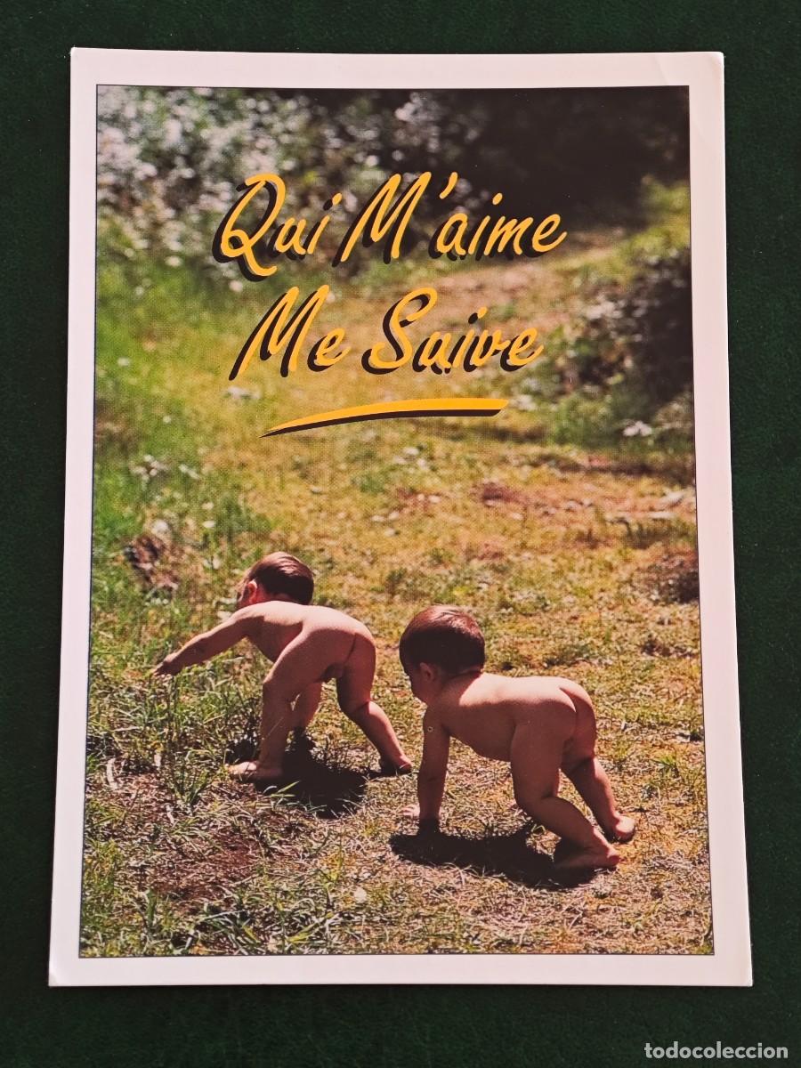 Postais: Postal circulada de Francia Ni&ntilde;os