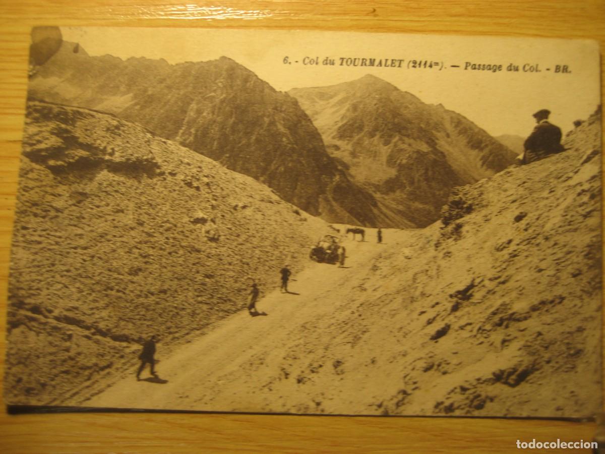 Postales: antigua postal col du tourmalet . Passage du col . pirineos . animada y circulada