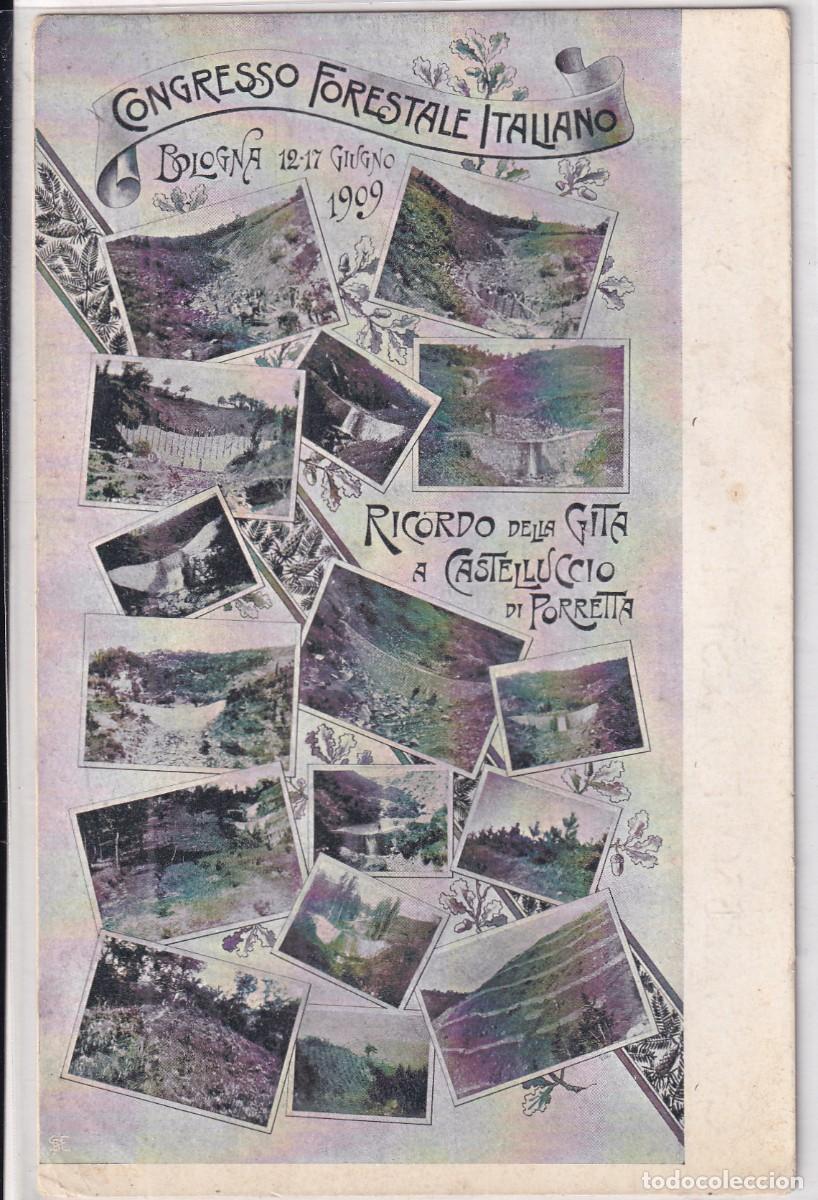 Postales: Postal Congresso Forestale Italiano. Ricordo de la Gita a Castelluccio di Porretta. Italia.