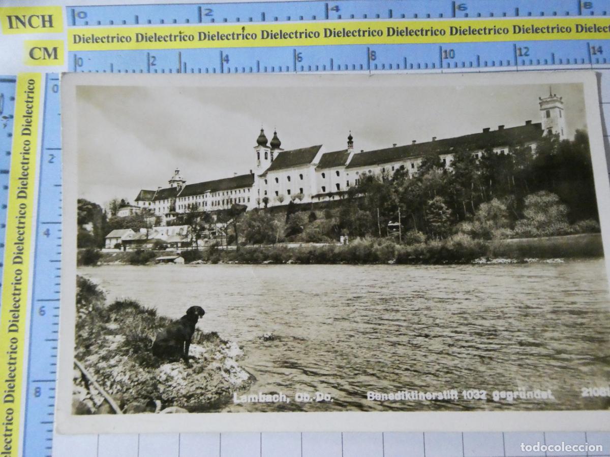 Postkarten: ANTIGUA POSTAL DE AUSTRIA. LAMBACH OB DO. MONASTERIO BENEDICTINO. PERRO. 3599