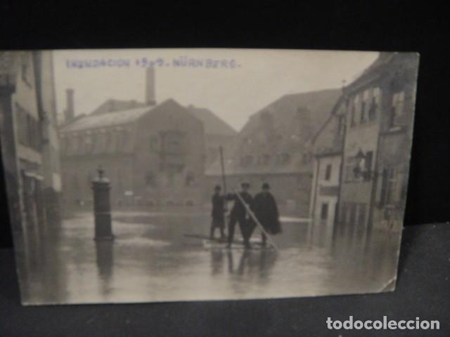 Postcards: inundaciones de nuremberg del a&ntilde;o 1909 - postal sin circular