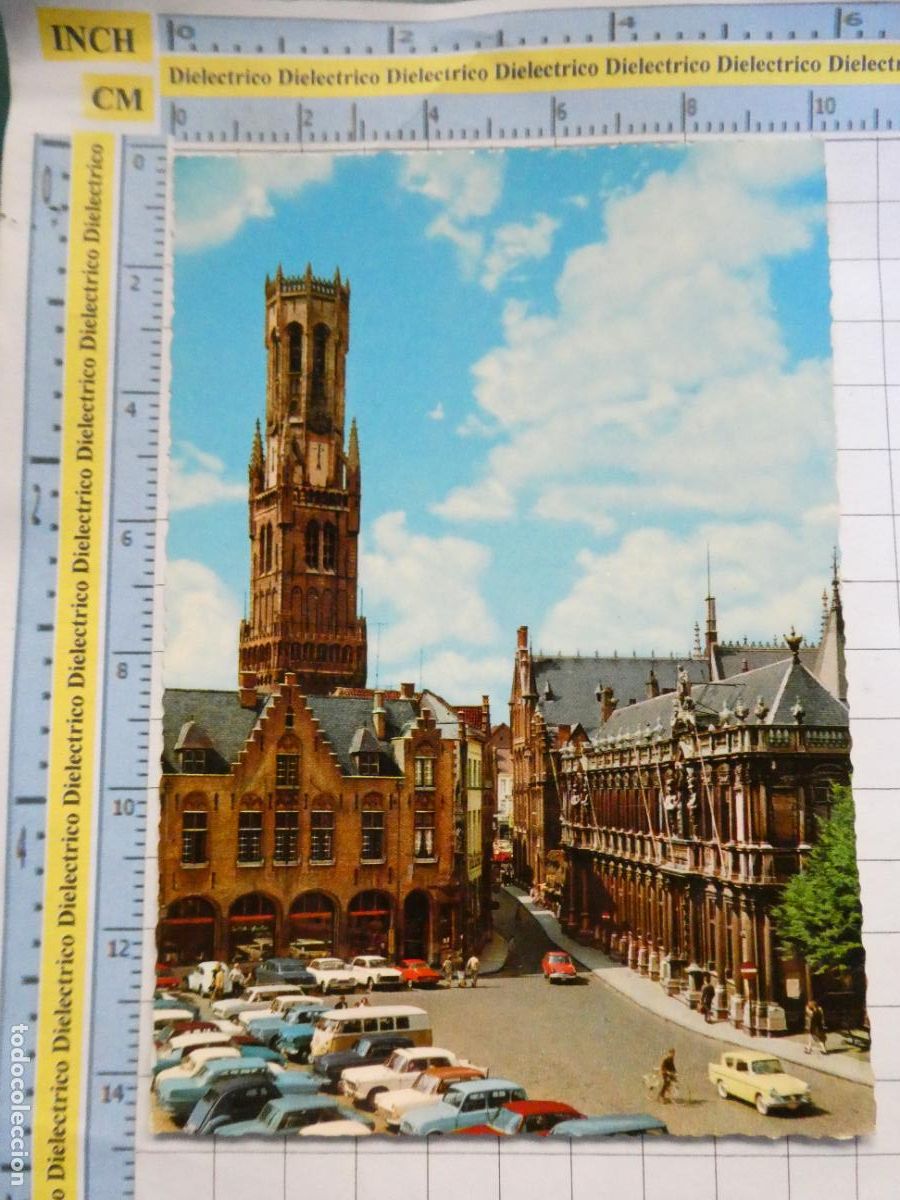Postais: POSTAL DE B&Eacute;LGICA. BRUJAS BRUGGE BRUGES. BELFORT BREYDELSTRAAT COCHES . 2221