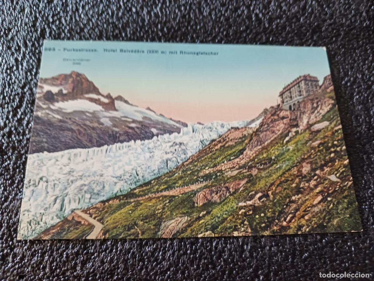 Cartes Postales: 893 hotel belvedere, mit rhonegletscher, ed. sg