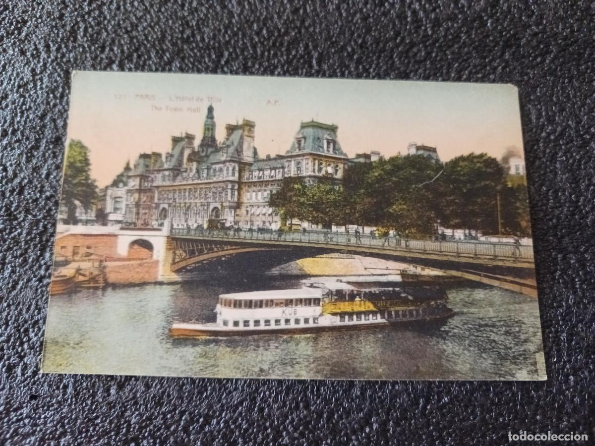 Postcards: 121 paris l`hotel de ville, ed. a. papeghin, color