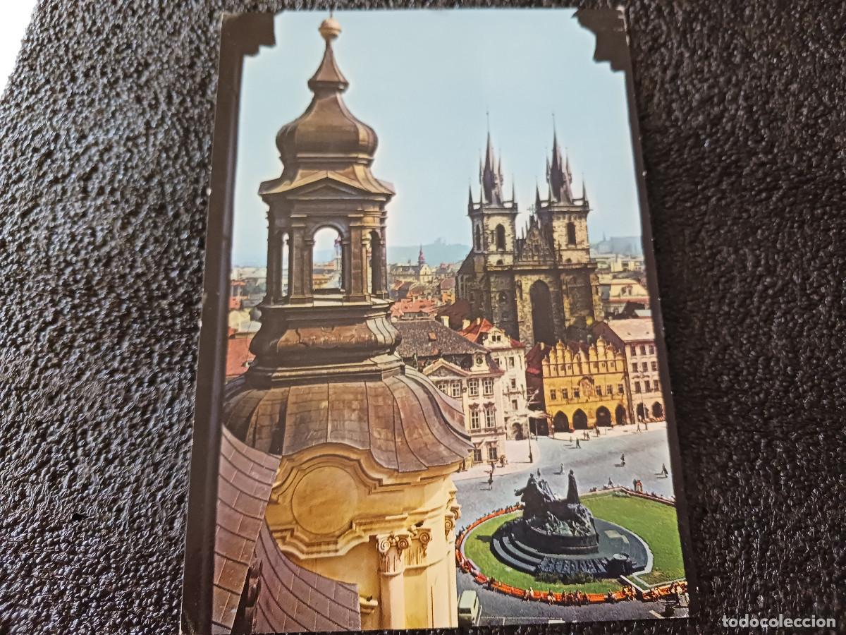Cartes Postales: praha, vista de la plaza de la ciudad vieja, circulada