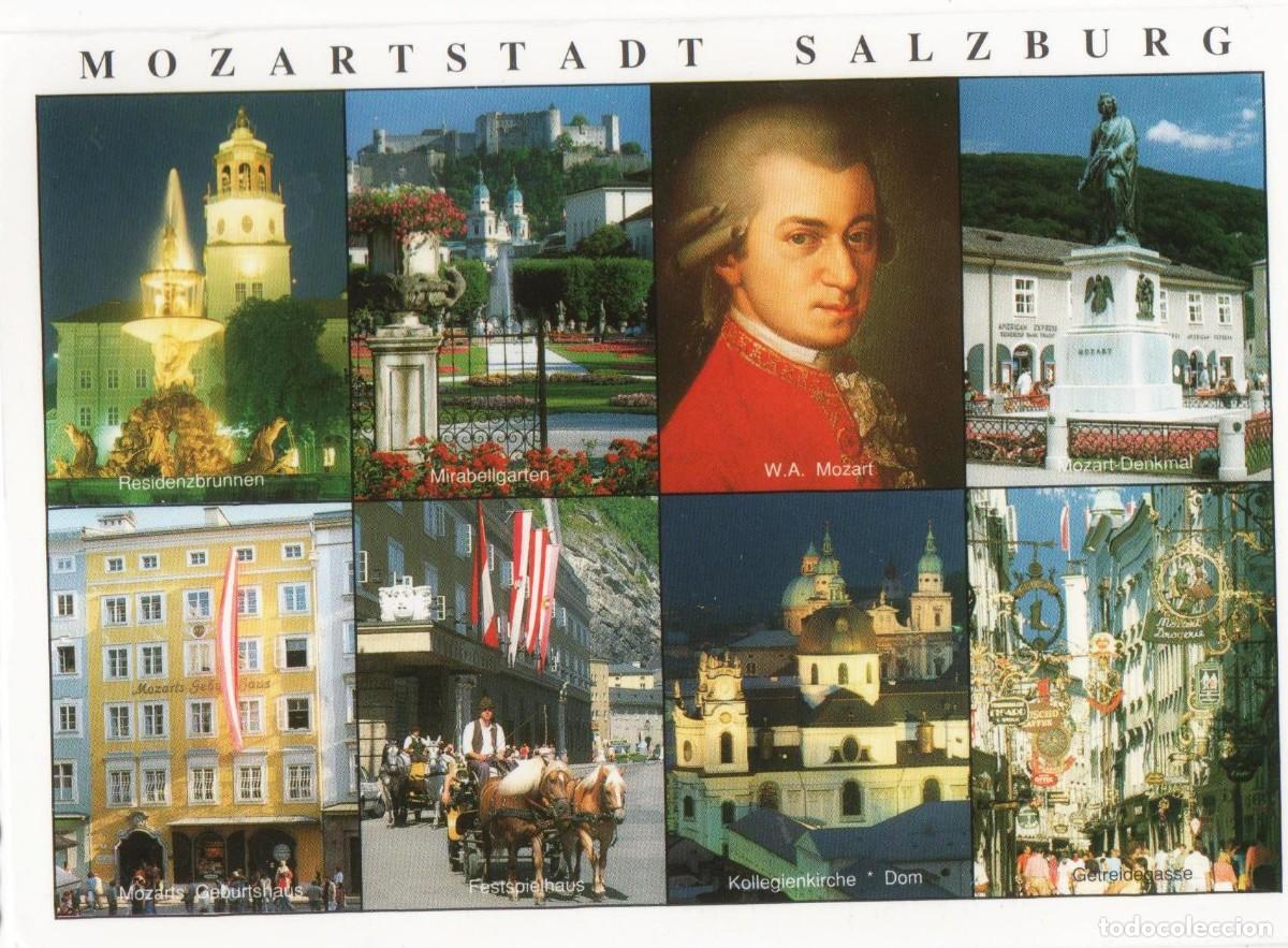 Postales: Salzburgo-Austria- La ciudad de Mozart-circulada-