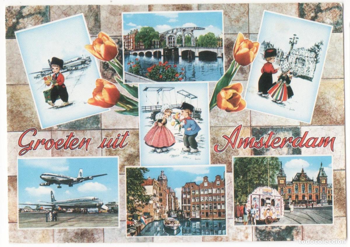Postales: Amsterdam-Holanda--Escrita-
