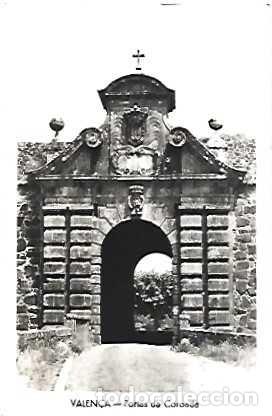 Postkarten: Portugal & Marcofilia, Valen&ccedil;a, Puertas de Corona, Verdoejo a Coimbra, 1956 (8885)