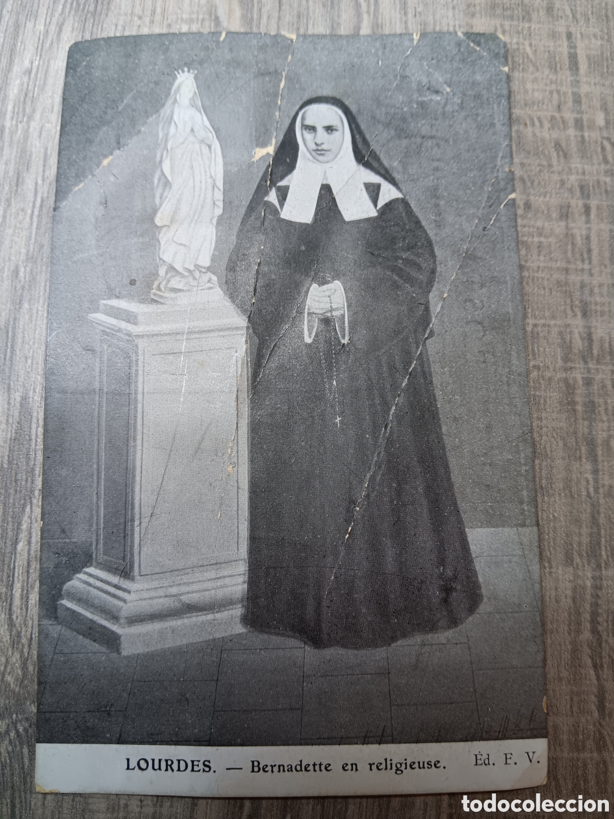 Postales: Postal Lourdes. Bernadette - Foto 2