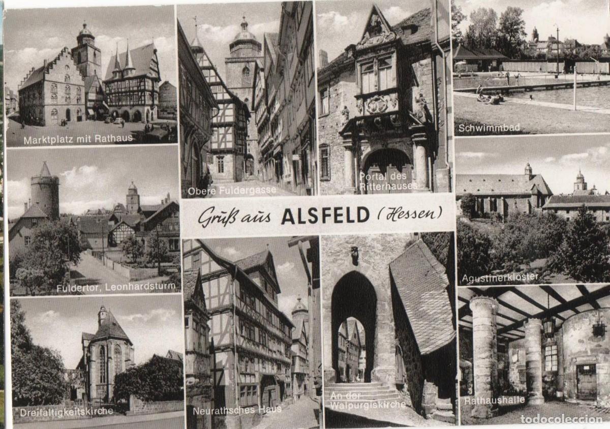 Postkarten: Alsfeld-Alemania-Sin circular-