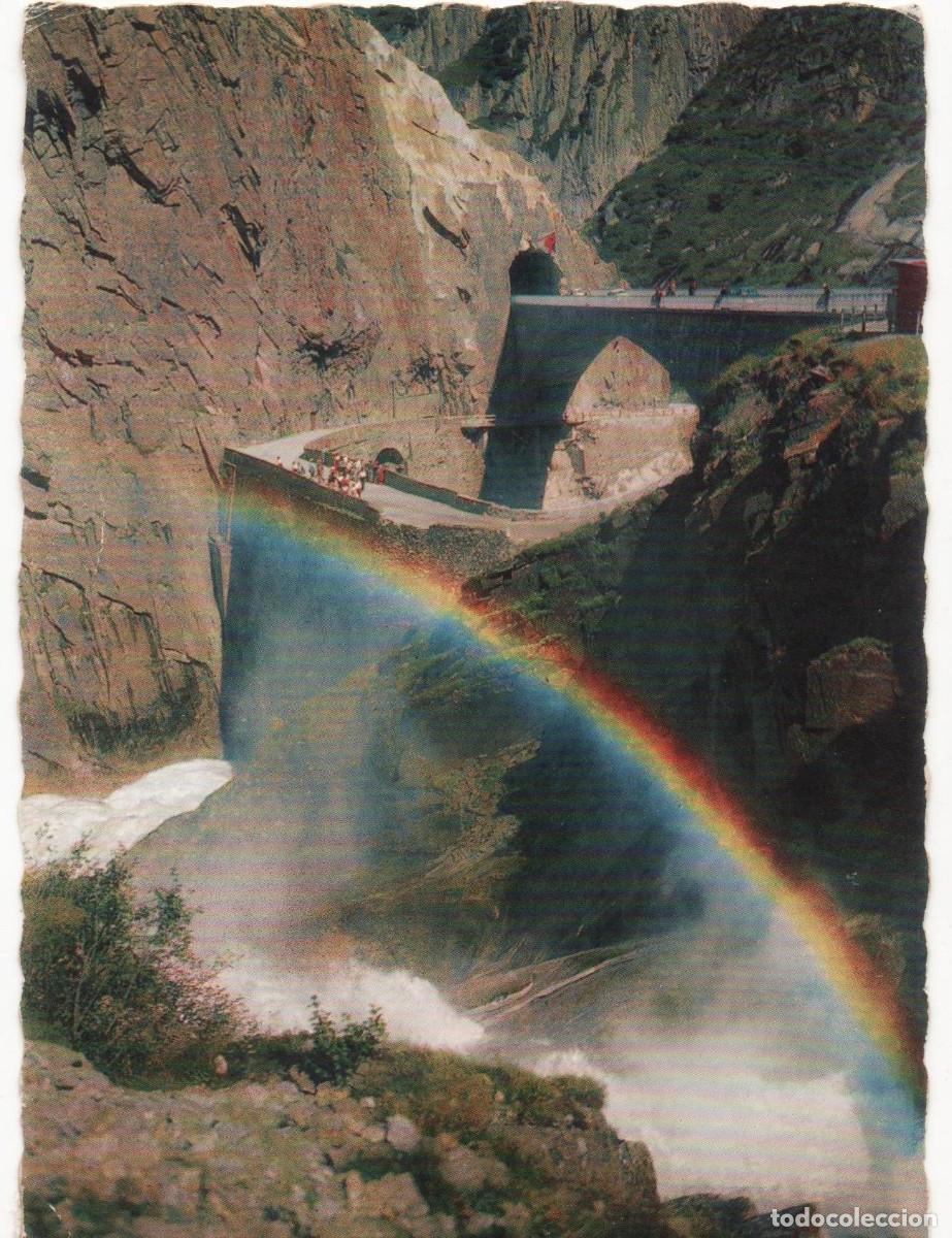 Postkarten: Teufelsbrucke-Suiza-Escrita-