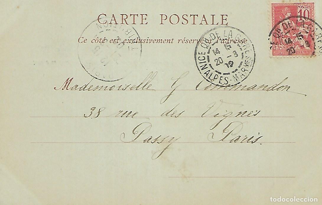 Postales: POSTAL DE NICE (1902) DORSO SIN DIVIDIR - Foto 2