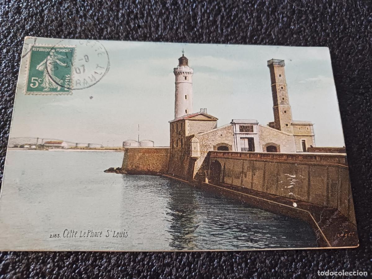 Cartes Postales: 2183 cette le phare s. louis, ed. aqua photo paris, circulada 1907