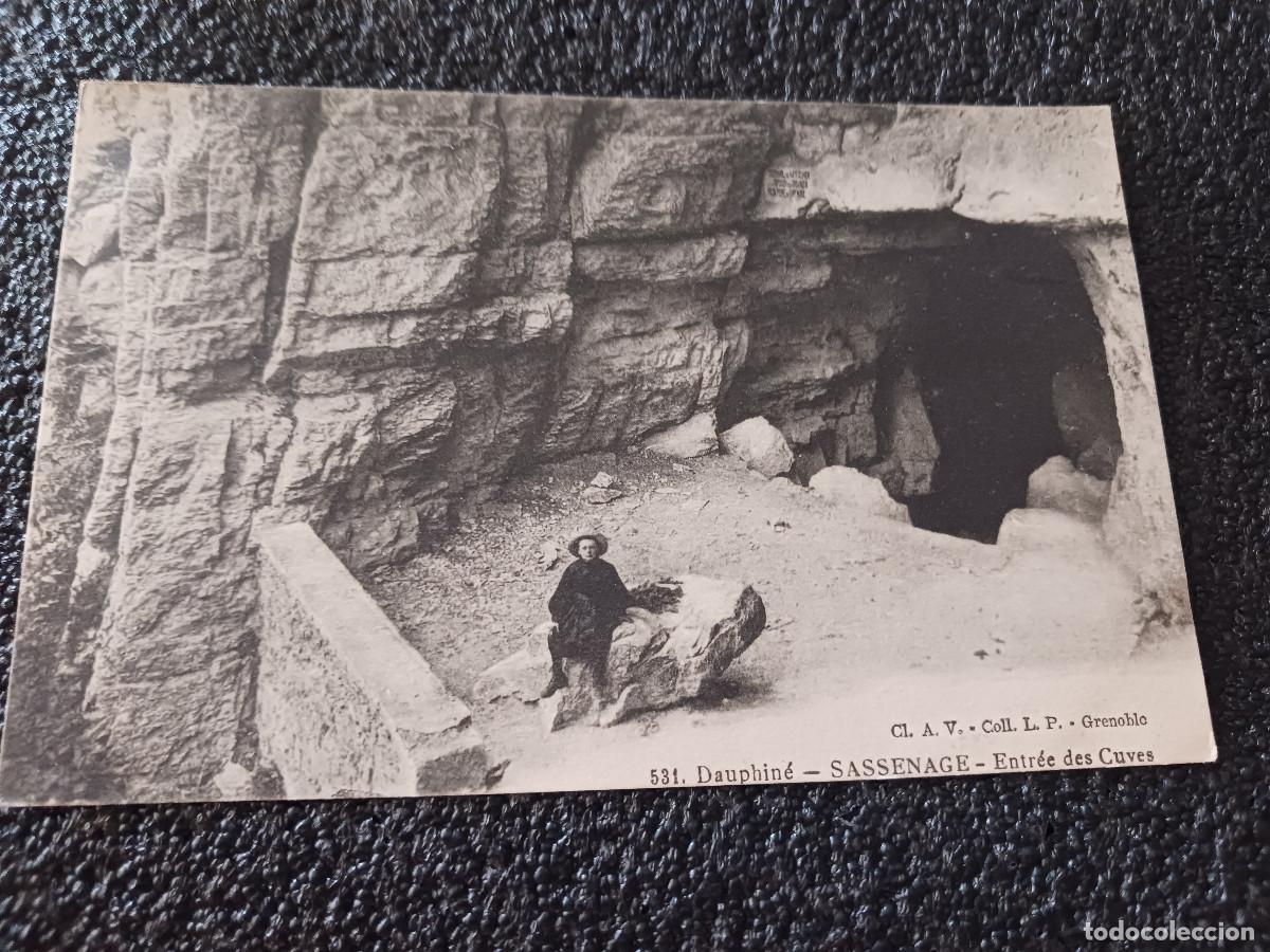 Postais: 531 dauphine sassenage entree des cuves, circulada 1925