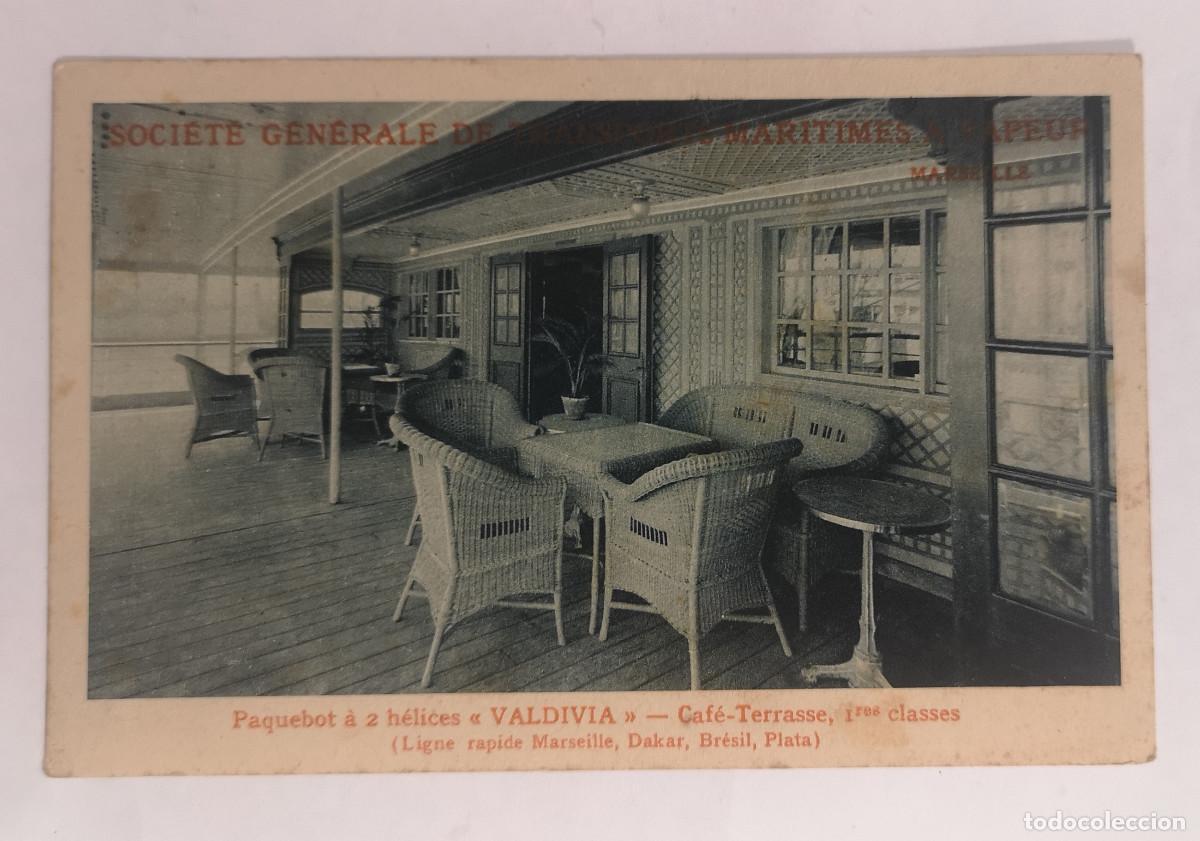 Postales: POSTAL NO CIRCULADA FRANCESA - SOCIETE GENERALE DE TRANSPORTS MARITIMES A VAPEUR - Paquebot VALDIVIA