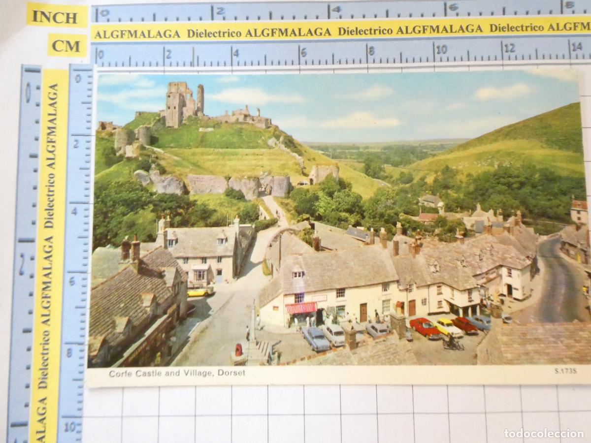 Cartes Postales: POSTAL DE REINO UNIDO GRAN BRETA&Ntilde;A. CORFE CASTLE AND VILLAGE, DORSET . 361