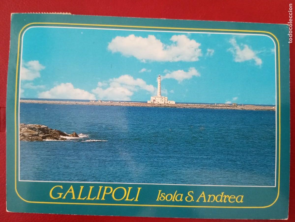 Postcards: POSTAL ITALIANA, GALLIPOLI, ISLA S. ANDREA, 1992, CIRCULADA
