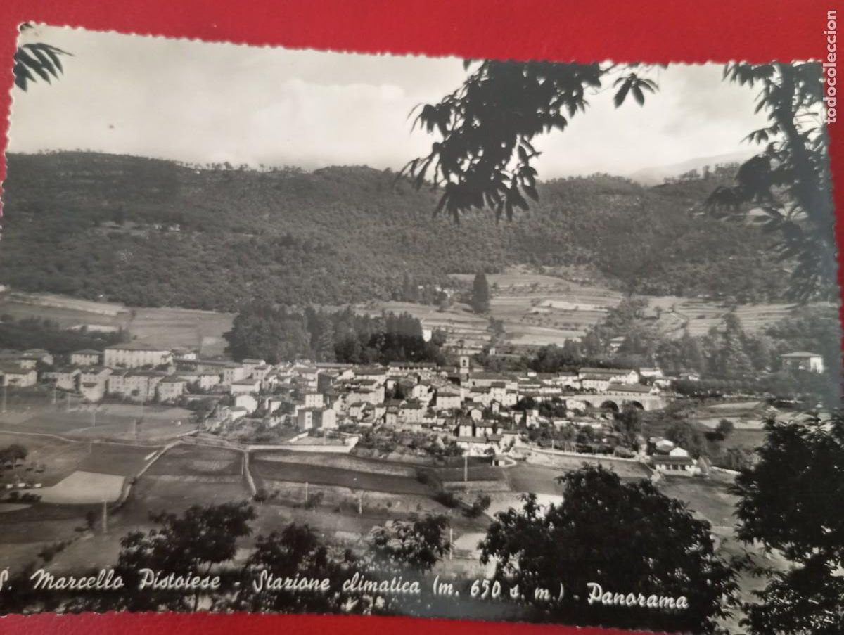 Postcards: ANTIGUA POSTAL ITALIANA, S MARCELLO PISTOIESE, ESTACI&Oacute;N METEREOL&Oacute;GICA, CIRCULADA