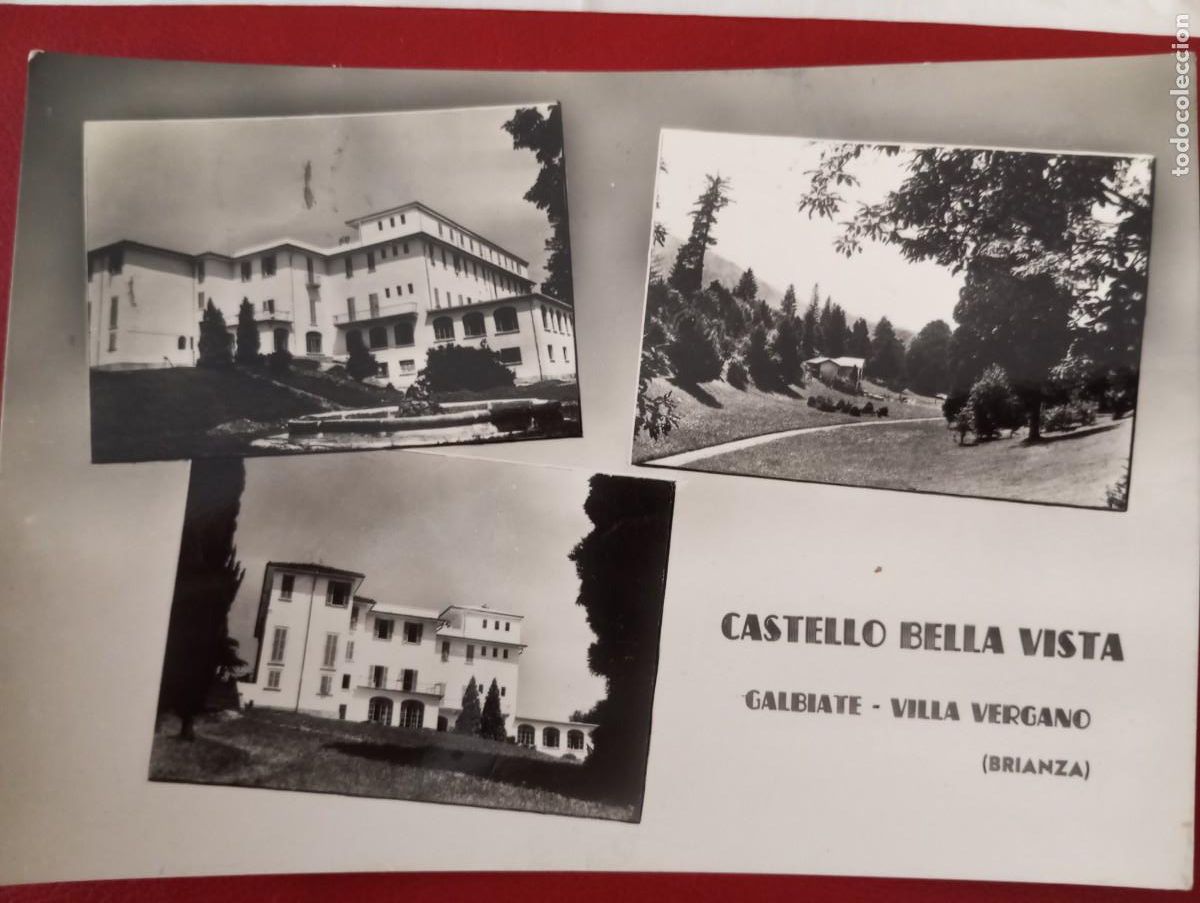 Postcards: ANTIGUA POSTAL ITALIANA, CASTELLO BELLA VISTA, GALBIATE, VILLA BERGANO, CIRCULADA