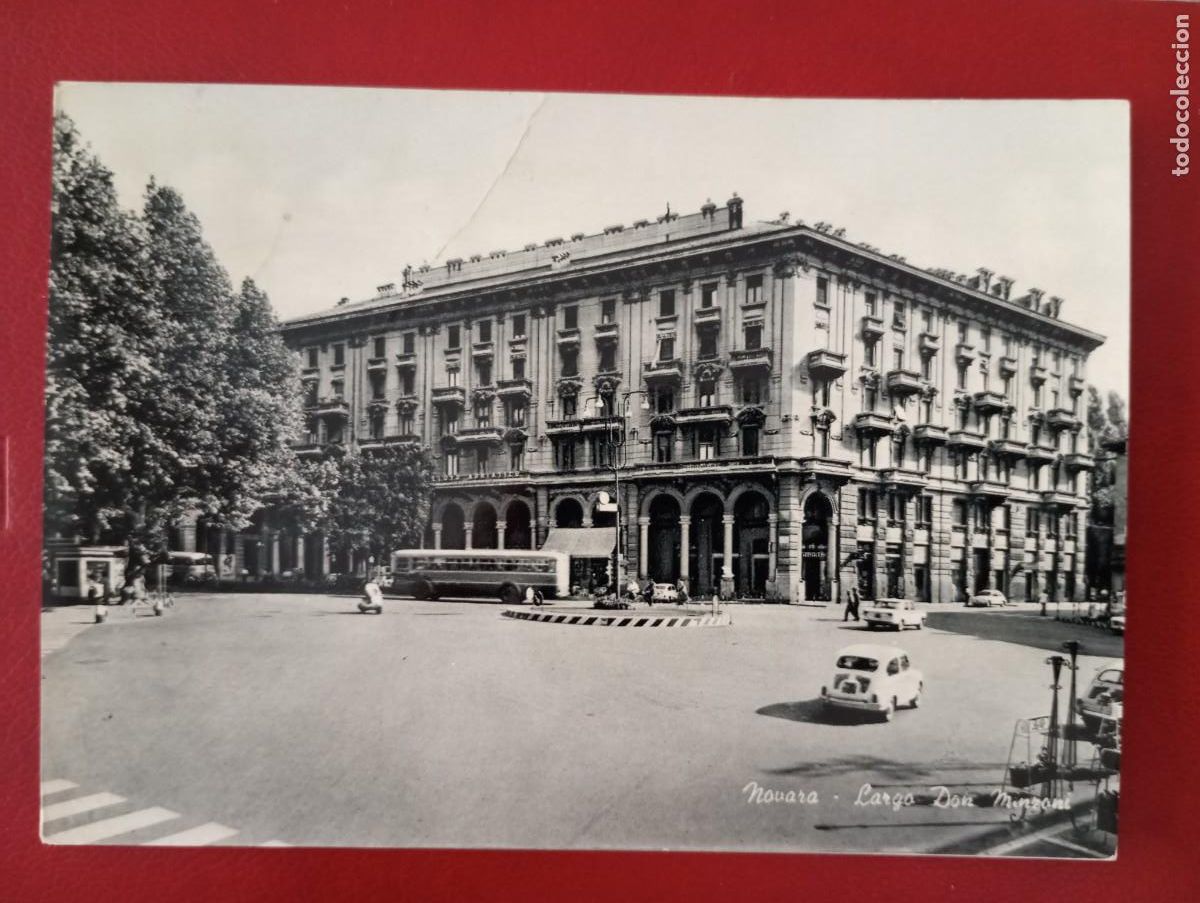 Postcards: ANTIGUA POSTAL ITALIANA,NOVARA, PL MUNZONNI, CIRCULADA, 1964