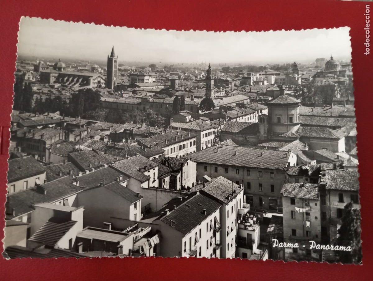 Postcards: ANTIGUA POSTAL ITALIANA,PARMA, PANOR&Aacute;MICA, CIRCULADA, 1961