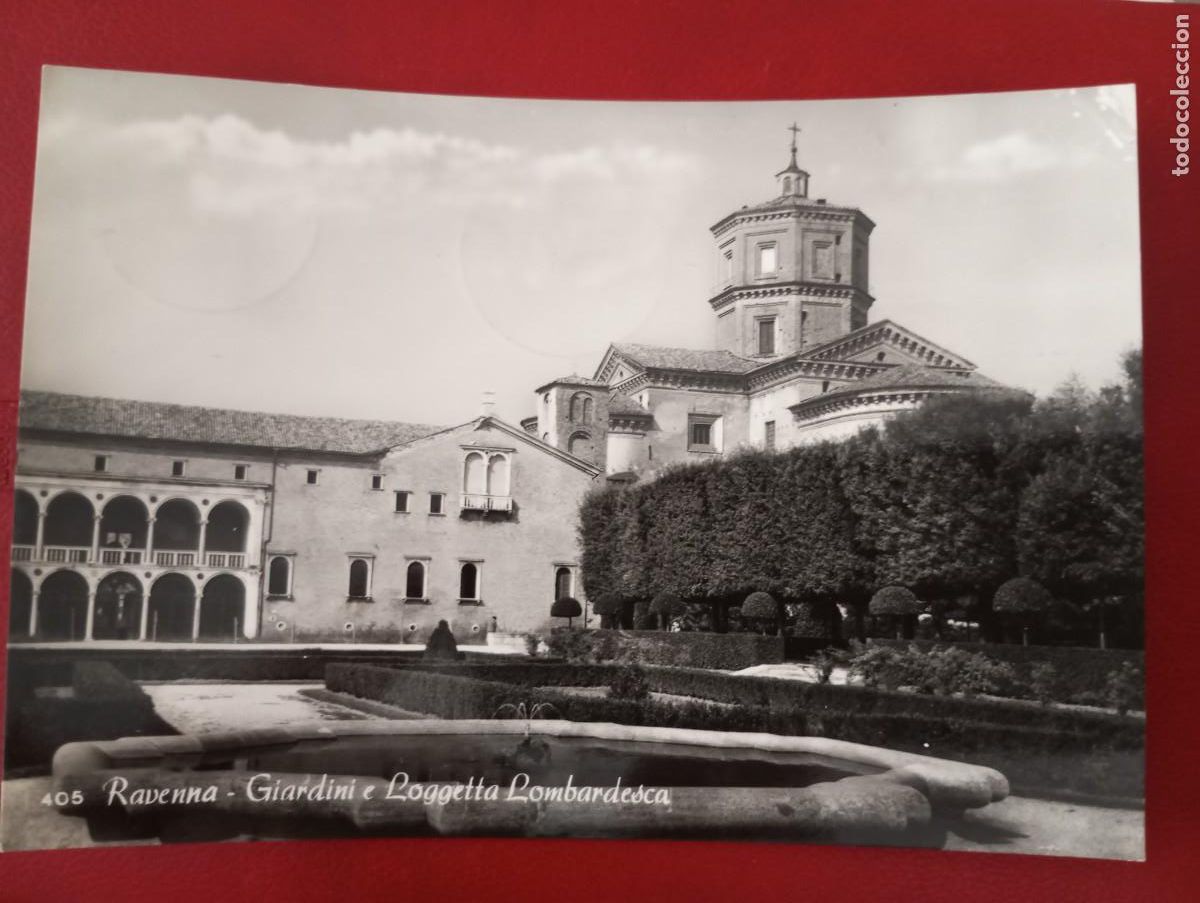 Postcards: ANTIGUA POSTAL ITALIANA, RAVENA, JARDINES, CIRCULADA,1960