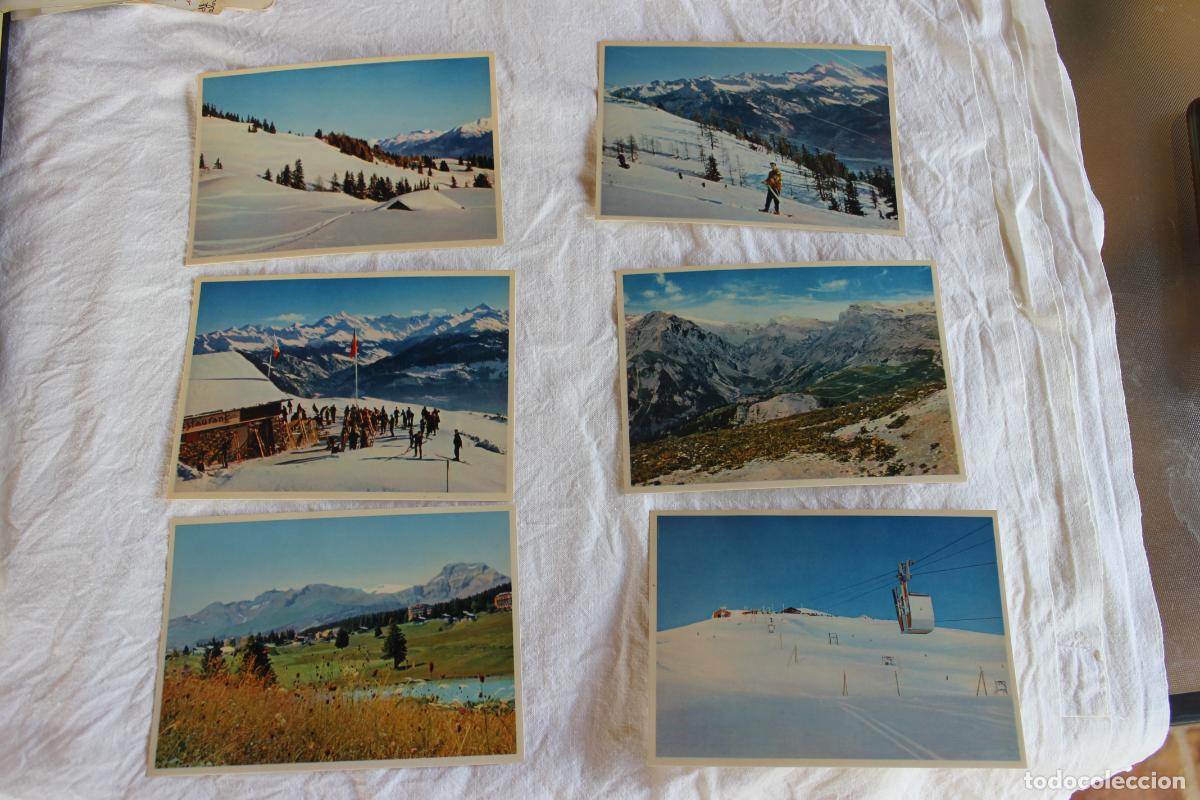 Postales: LOTE ALPES SUIZA 6 POSTALES MONT LACHAUXL GLACIAR WILDHORN FOTO DEPREZ MONTANA