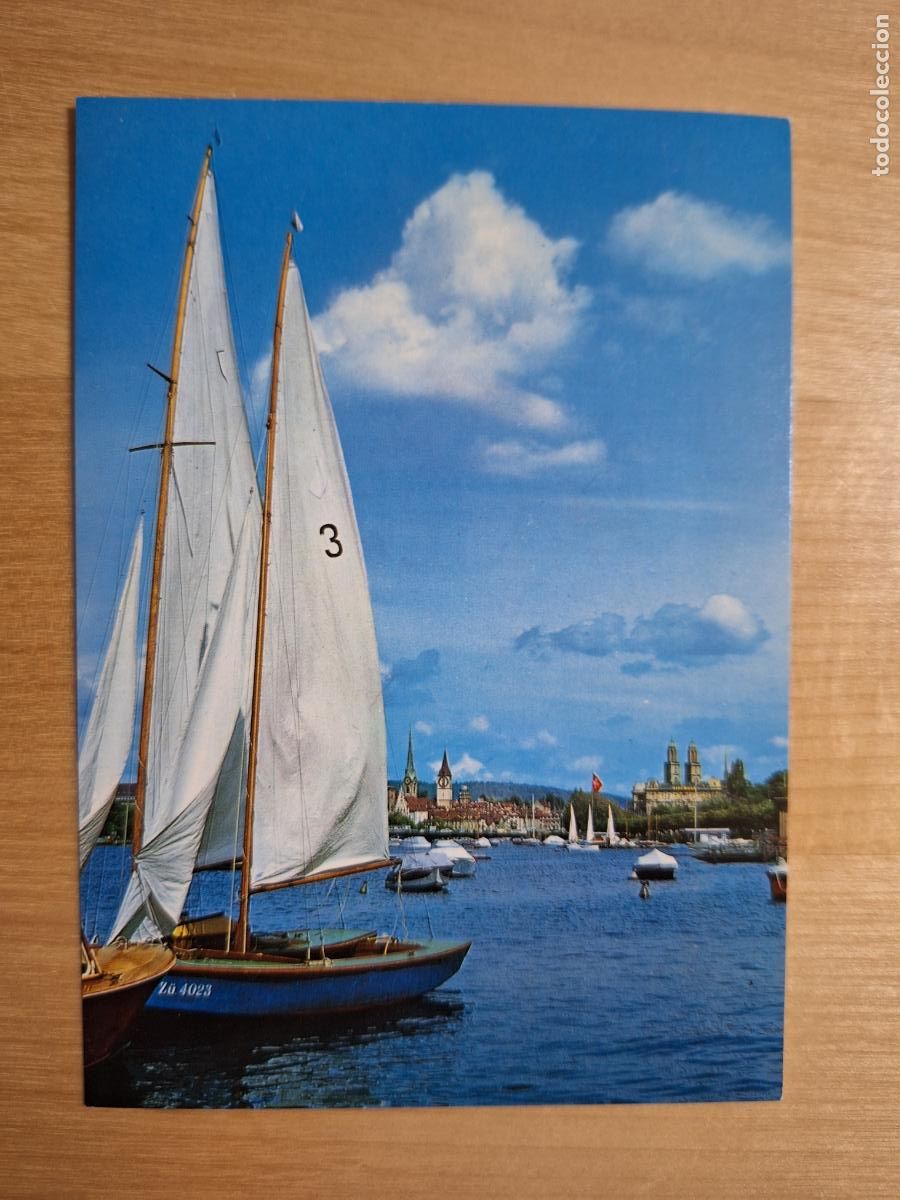 Cartes Postales: Postal Lago Z&uacute;rich Z&uuml;rich Z&uuml;richsee Suiza Paisajes Vistas Turismo Ed Beringer & Pampaluchi Z5673
