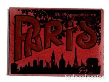 Postcards: BLOC POSTAL 20 PHOTOGRAPHIES DE PARIS COMPLETO. SERIE 1 A&Ntilde;OS 50