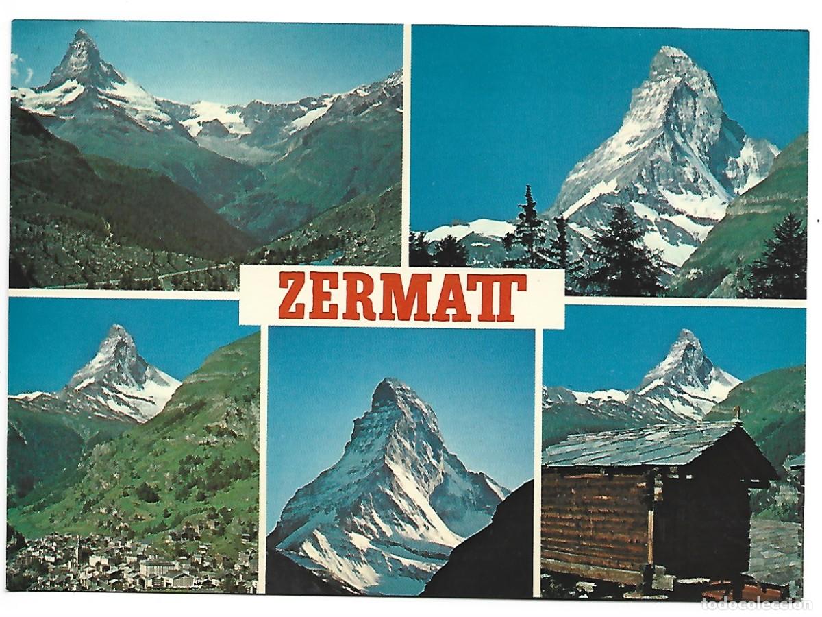Cartes Postales: AVEC LE PRESTIGIEUX CERVIN ALT. 4477m..- ZERMAT / SUISSE