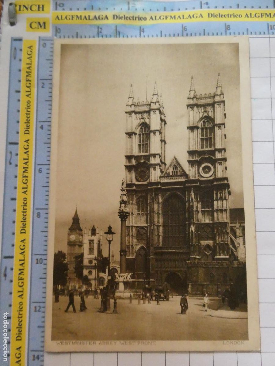 Cartoline: ANTIGUA POSTAL DE REINO UNIDO GRAN BRETA&Ntilde;A. WESTMINSTER ABBEY WESTFRONT. 748