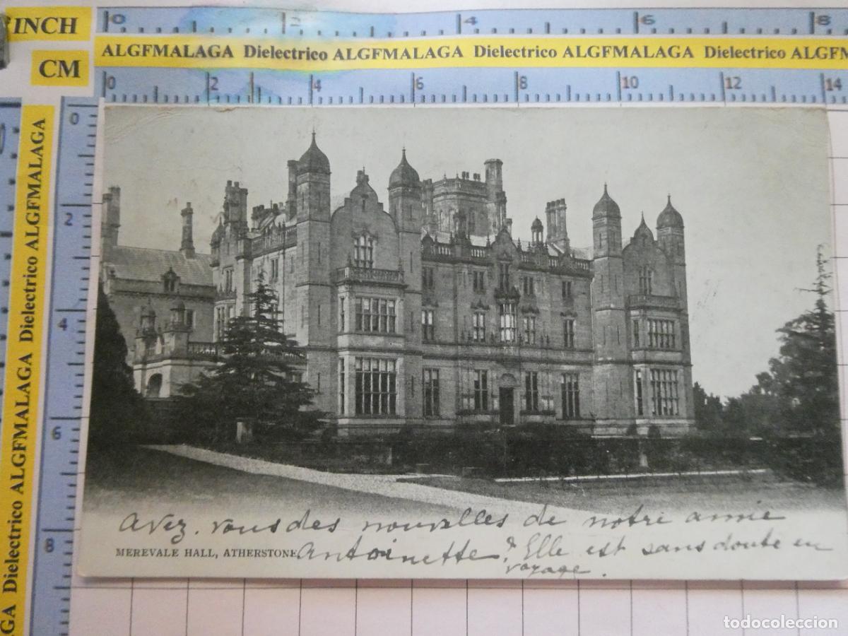 Cartes Postales: ANTIGUA POSTAL DE REINO UNIDO GRAN BRETA&Ntilde;A. SIGLO XIX - 1905. MEREVALE HALL ATHERSTONE. 763