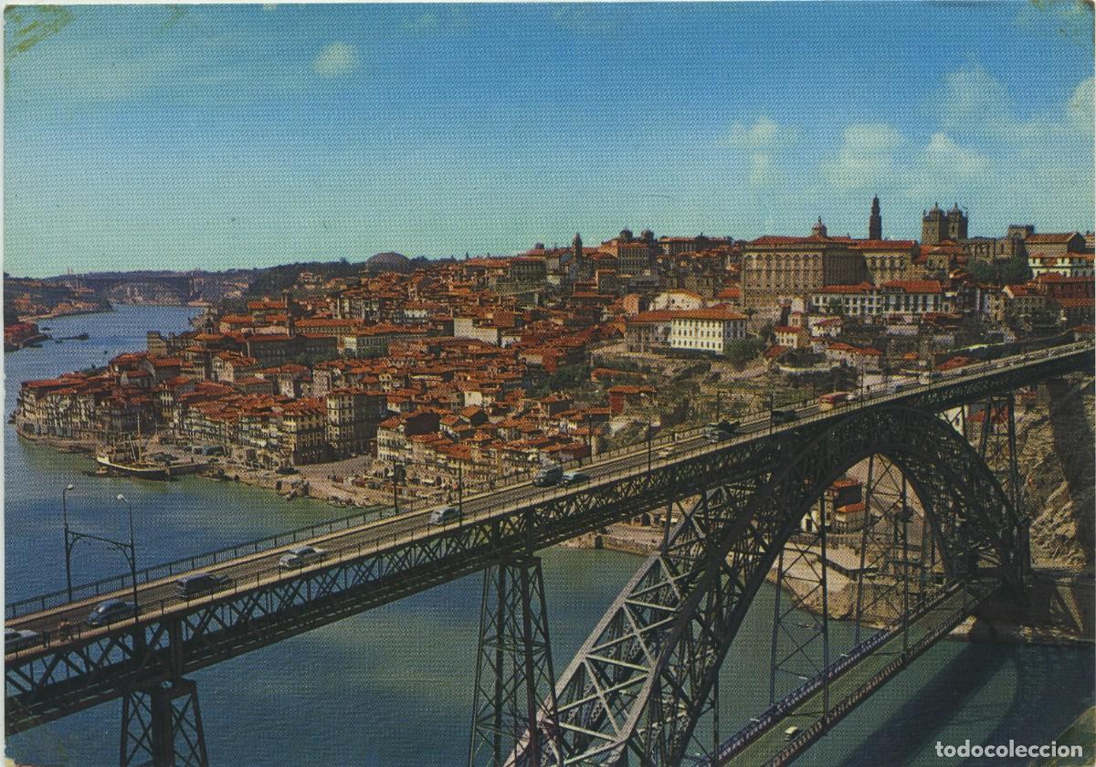 Postales: N&ordm; 4-PORTO. Portugal. Vista parcial e Ponte D. Luiz. Sin circular. ED. VISADO NOS TERMOS DO ART