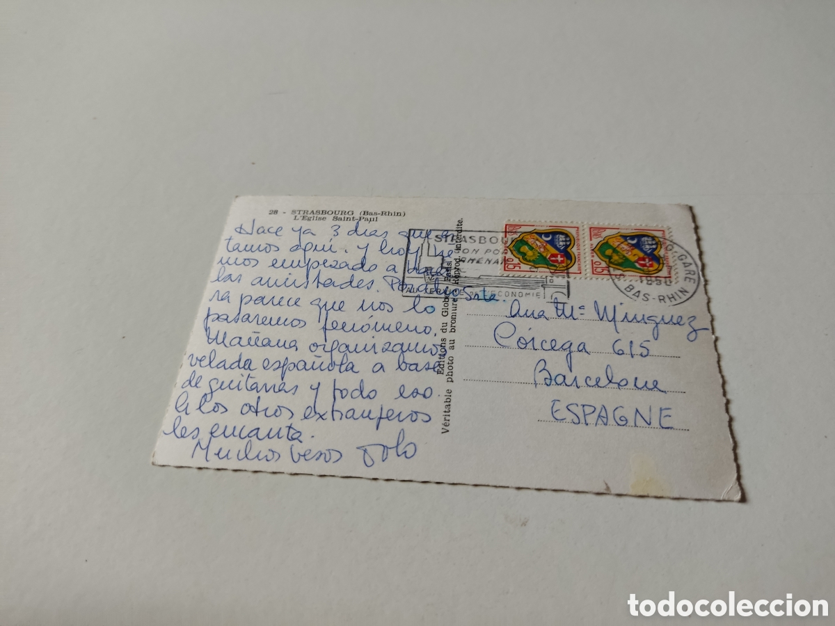 Postales: Postal Estrasburgo iglesia - Foto 2