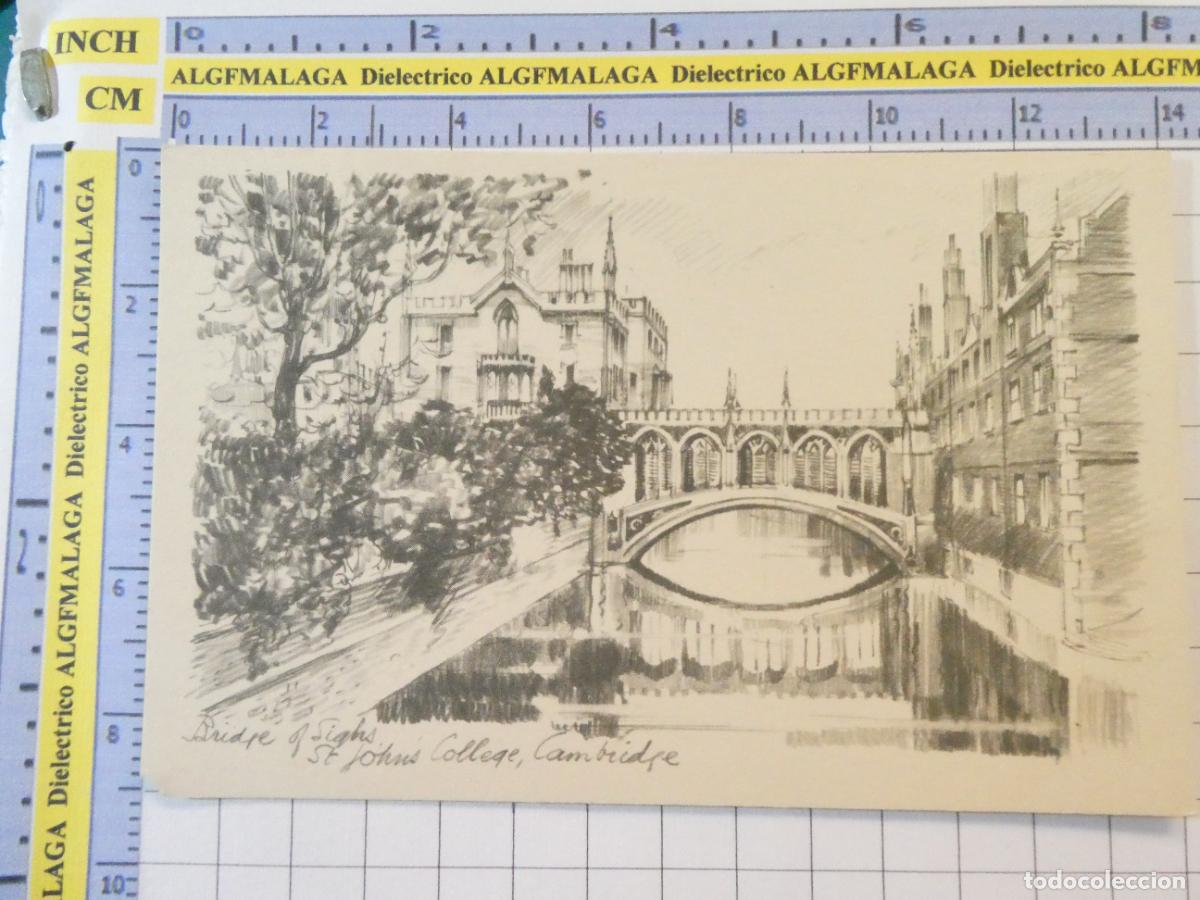 Postcards: ANTIGUA POSTAL DEL REINO UNIDO GRAN BRETA&Ntilde;A. CAMBRIDGE ST JOHN'S COLEGE BRIDGE OF SIGHS. 3626