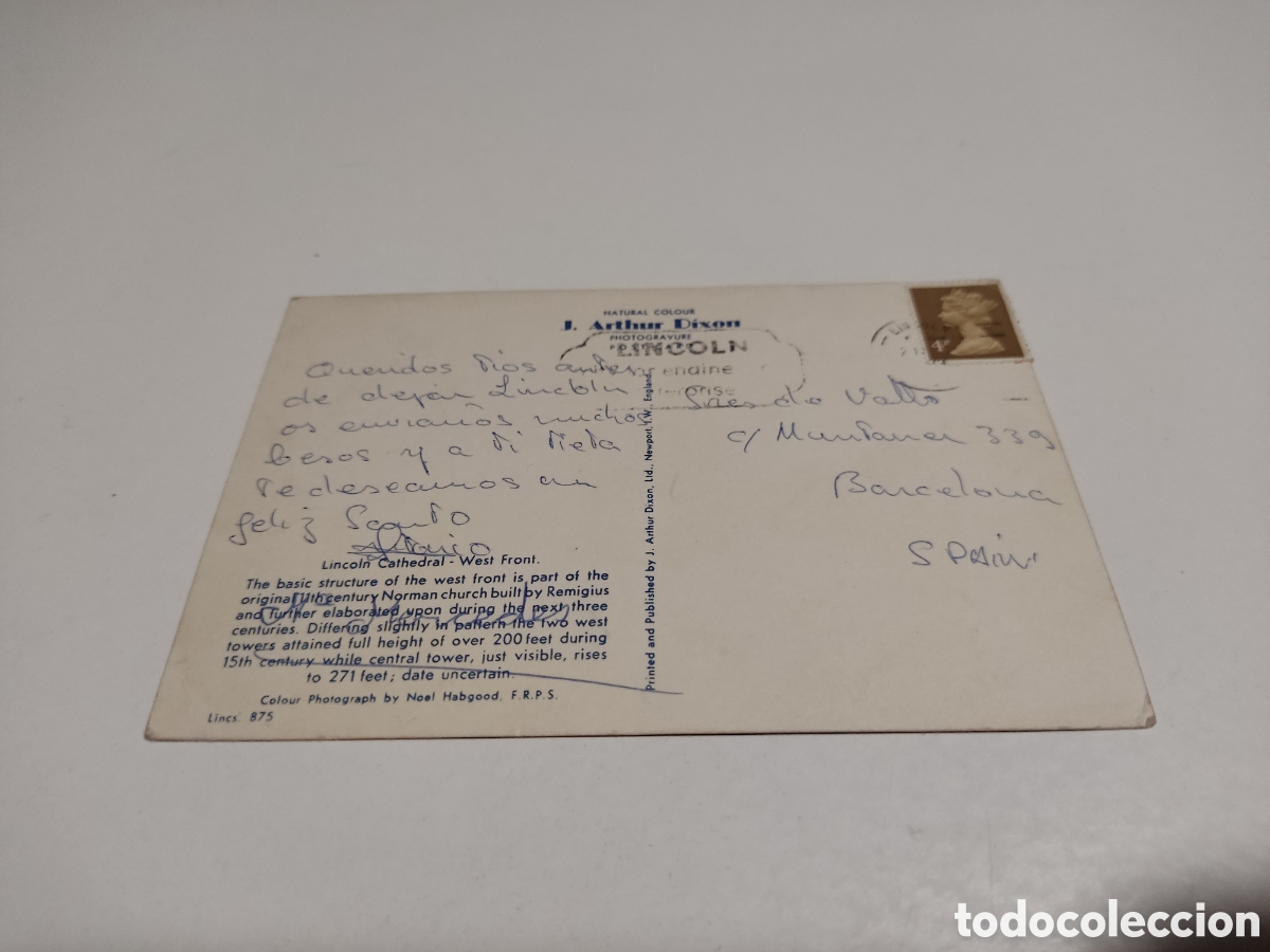 Postales: Postal Lincoln catedral - Foto 2