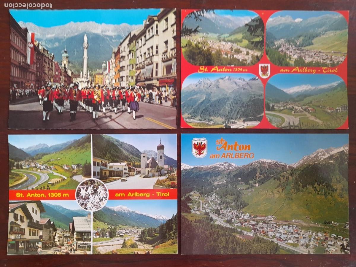 Postais: Una postal desfiles regional en olympiastadt Innsbruck St Anton El Tirol Austria 4 tarjetas a elegir