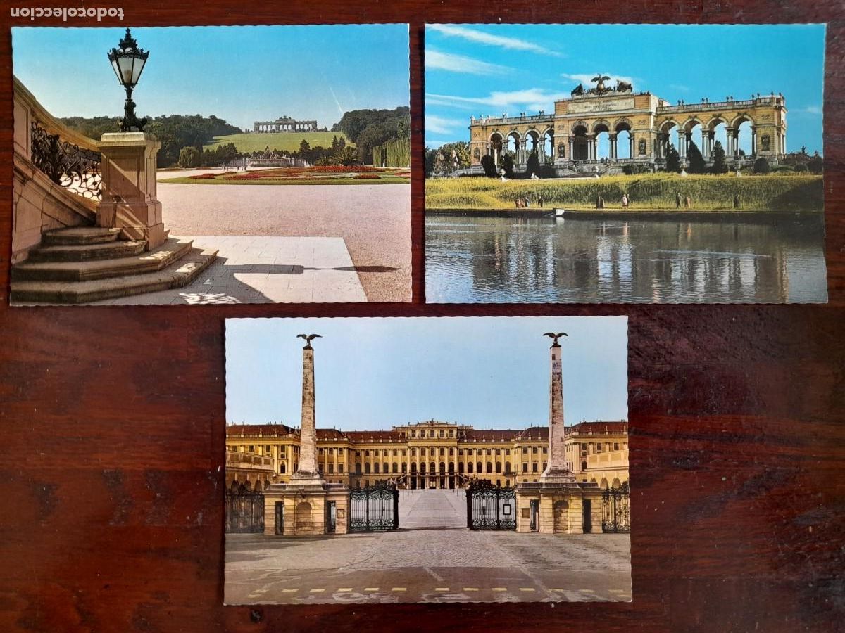 Cartes Postales: Una postal, del Belvedere, Hofburn en el palacio Schonbrunn de Viena, Austria 3 tarjetas a elegir