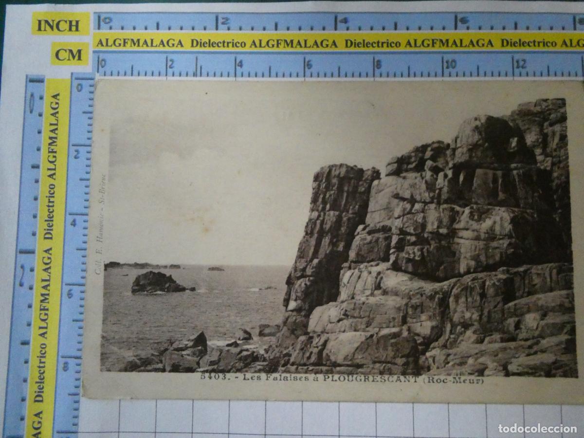 Postais: ANTIGUA POSTAL DE FRANCIA. LES FALAISES A PLOUGRESCANT. 952