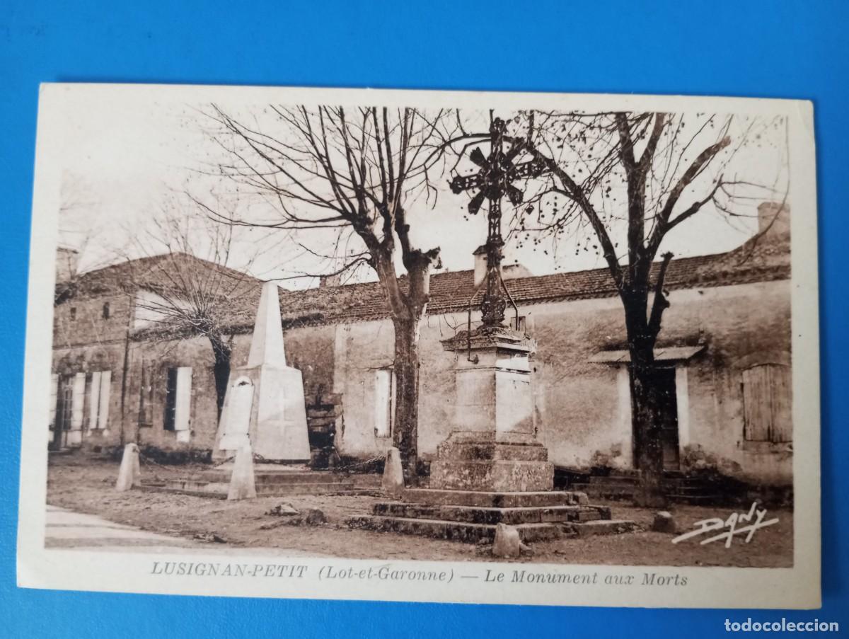 Postcards: POSTAL FRANCESA, MONUMENTO A LOS CA&Iacute;DOS EN LUSIGNAN