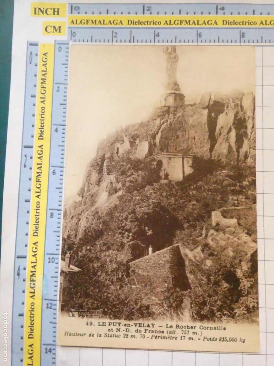 Postcards: ANTIGUA POSTAL DE FRANCIA. LE PUY EN VELAY LE ROCHER CORNEILLE. 3637