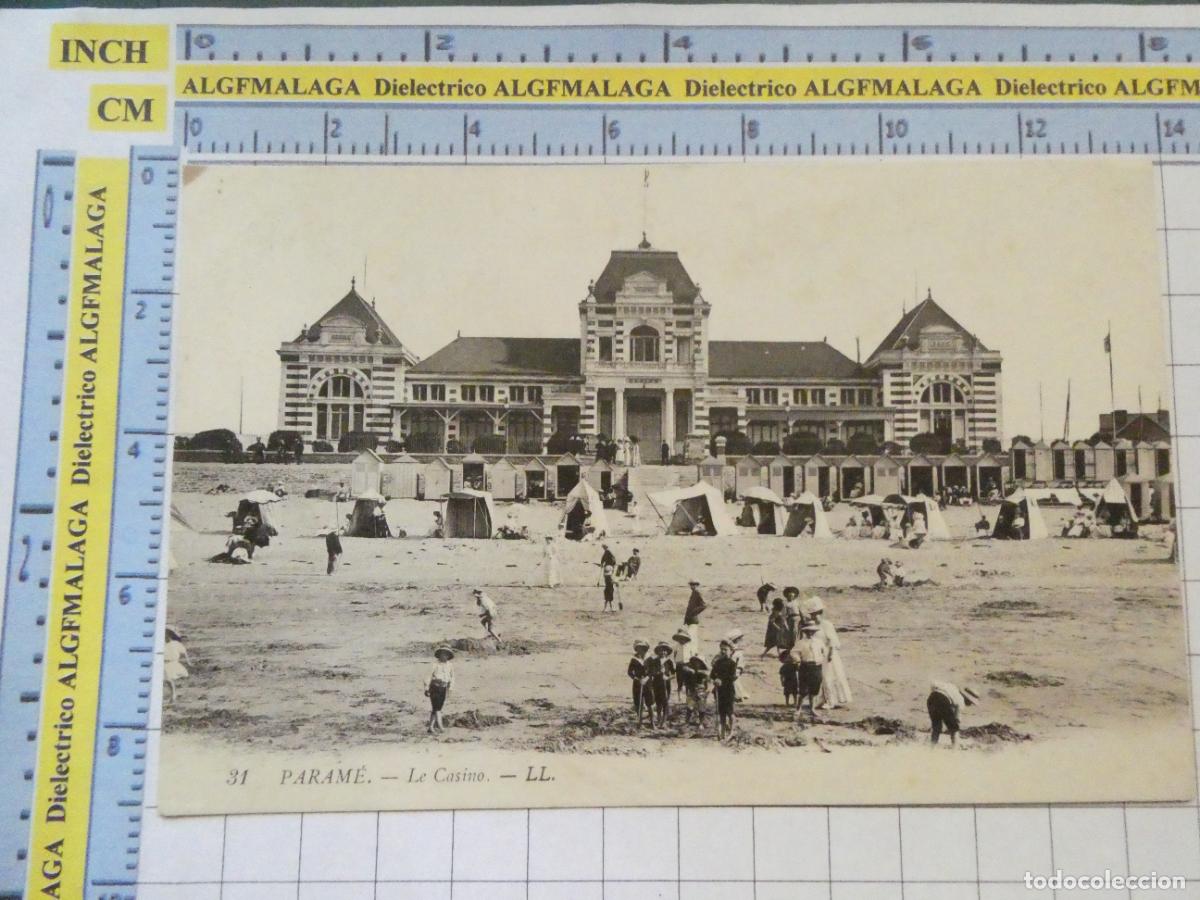 Cartoline: ANTIGUA POSTAL DE FRANCIA. PARAME LE CASINO NI&Ntilde;OS PLAYA. 3638