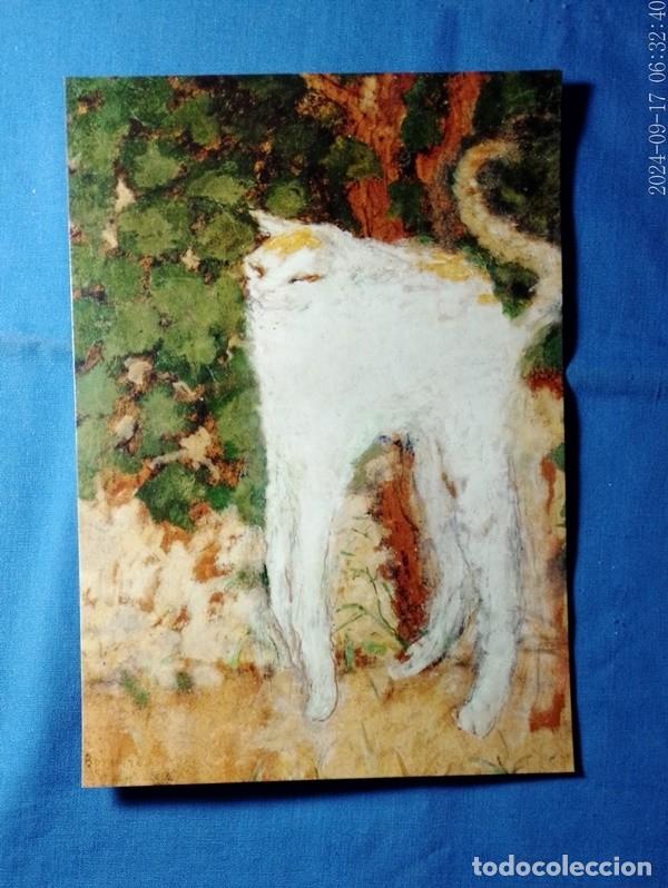 Postcards: Postal Le chat blanc museo d&acute;Orsay Francia sin escribir