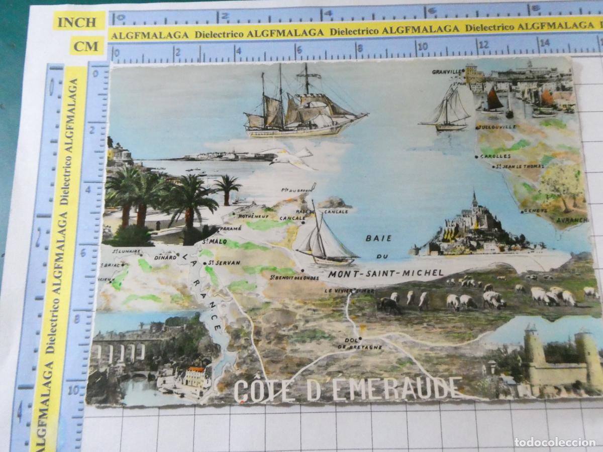 Postales: POSTAL DE FRANCIA. PLANO MAPA MONUMENTOS TUR&Iacute;STICOS DE C&Ocirc;TE D'&Eacute;MERAUDE. 661