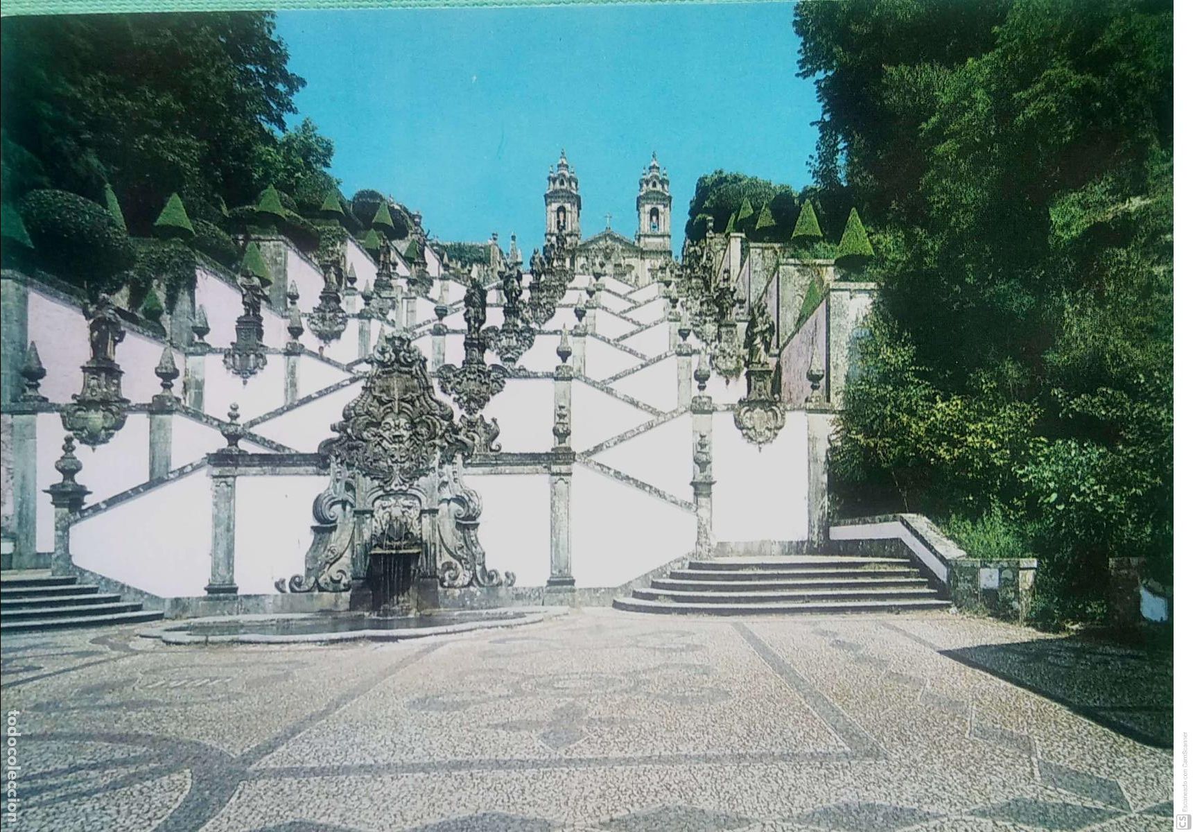 Postkarten: Braga (Portugal). 2016/A Bom Jesus. Escalinata de los cinco sentidos. Nueva. Color