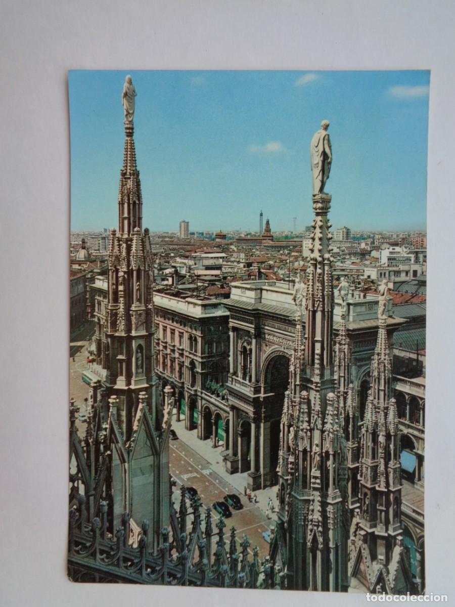 Postkarten: POSTAL DE MILAN ( ITALIA ): PANORAMICA DEL DUOMO. LA CATEDRAL . A&Ntilde;OS 50